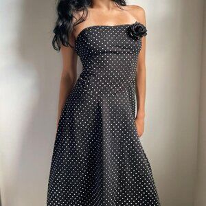 Forever 21 Deadstock NWT Polka Dot Midi Dress